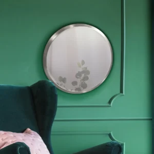 Огледало ARIES, Кръгло, Ø44 см, Сребристо