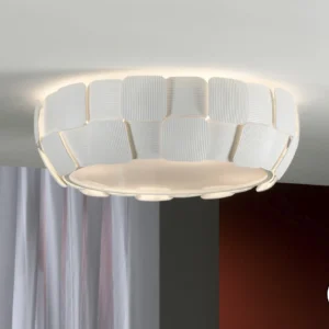 Quios 4-Light Ceiling Lamp with Corrugated Shade
