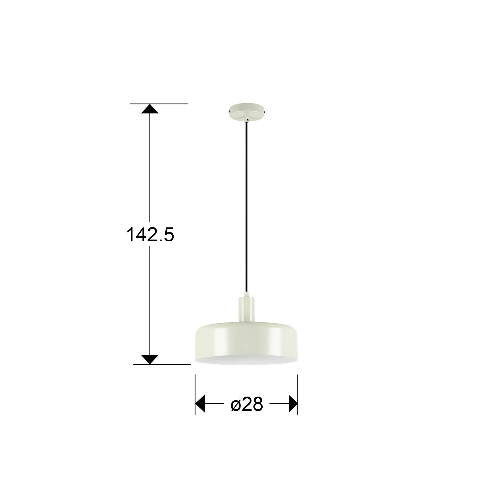 Лампа I3-ALESSIA с 1 Източник на Светлина - Матов Перлен Цвят - Image 3