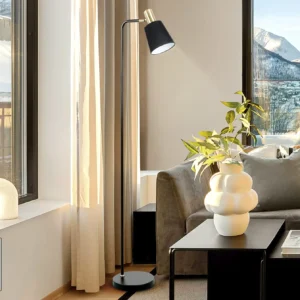 Подова лампа Gisela I3 - Черна и месинг