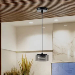 I3 - ОЛАЯ - ЛАМПА 1Л ЧЕРЕН С ДИМЕН СТЪКЛО