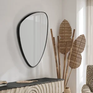 Триъгълно огледало ORIO 84x55 см в черно