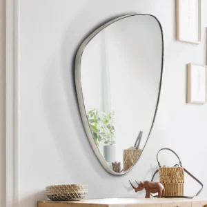 Триъгълно огледало ·ORIO·, 84x55 см, сребристо