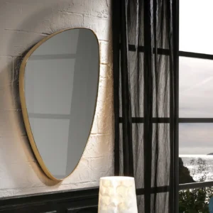 Триъгълно огледало ORIO 84x55 см, златно