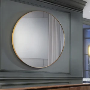 Огледало ORIO с кръгла форма Ø120 см, златно