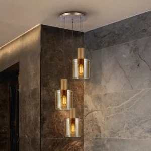 Тръбна лампа Venize 3L в медно-амбер