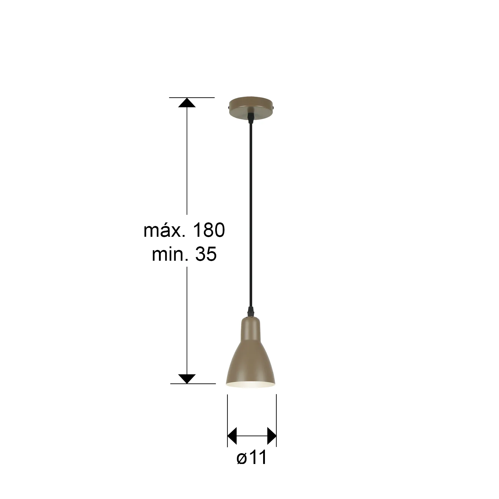 I3 - AFRA - ЛАМПА 1Л - КАФЯВА - Image 3