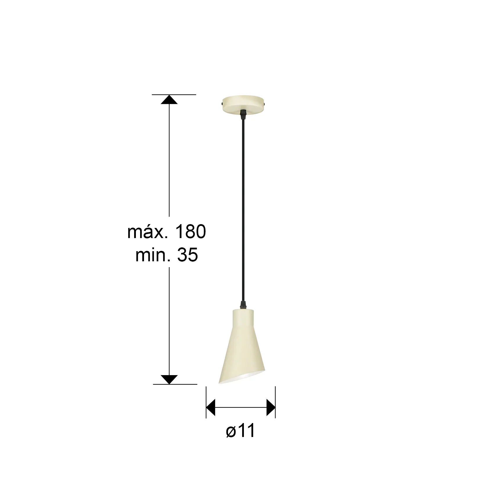 I3 - AFRA - ЛАМПА 1Л - КРЕМ - Image 3