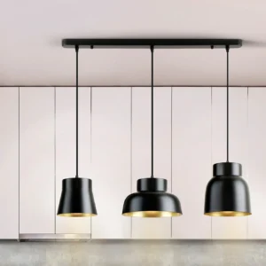 Лампа I3 - Вулкано - 3-лъчова - Черна/Златна