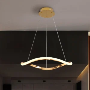 Лампа I3-NAOS в розово злато с един кръг D60