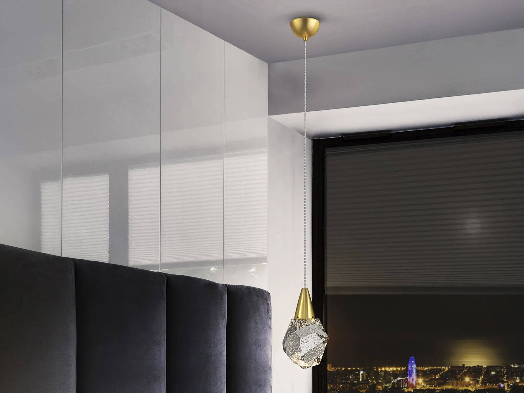 Лампа AQUARIA 1L, Матово Злато