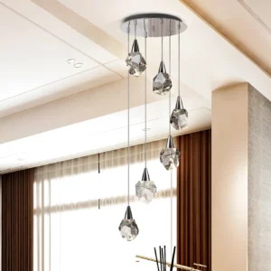 Лампа AQUARIA с 6 LED светлини, Хром