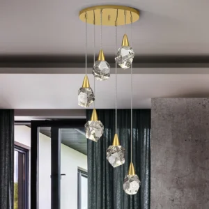 Лампа AQUARIA 6L, Матов Златен