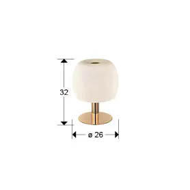 Маслена лампа BALOON - Златисто/Опал - Image 4