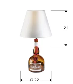 Комплект за настолна лампа от бутилка - бял абажур - Image 5