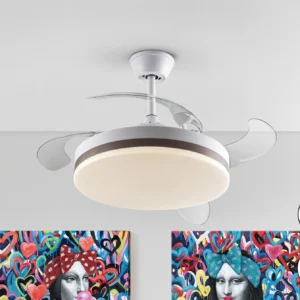 ВЕНТО - ДИМУЕЩ ВЕНТИЛАТОР С БЯЛА СВЕТЛИНА