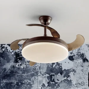 ВЕНТО - Вентилатор черно-златен Ø50/100, Димируем