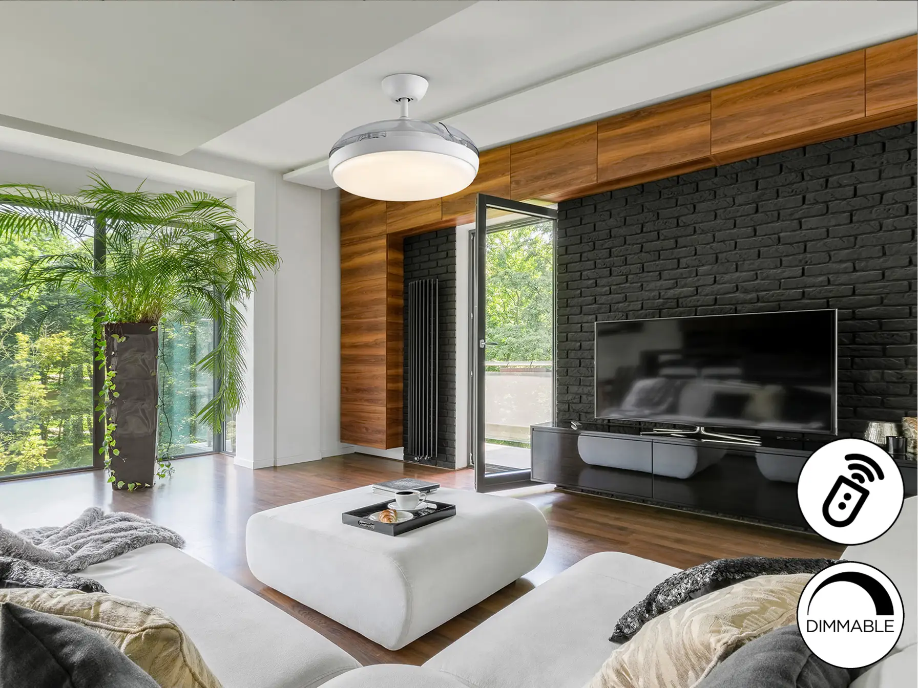 ВЕНТУРИ - БЯЛ ВЕНТИЛАТОР С LED ОСВЕТЛЕНИЕ - Image 3