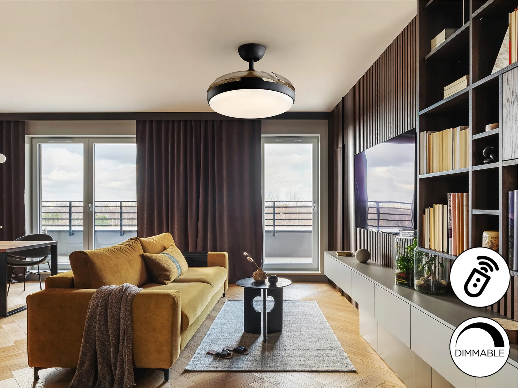 ВЕНТУРИ - ЧЕРЕН ВЕНТИЛАТОР С LED ОСВЕТЛЕНИЕ - Image 3