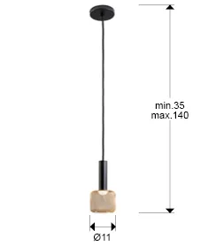 LED лампа SINCRO 1L, черна/златна - Image 5