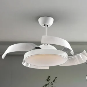 Вентилатор ENZO в бяло с димируемо LED осветление