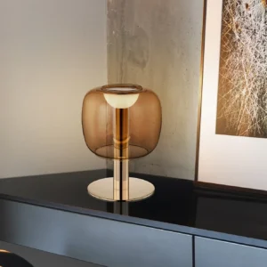 Таблетна лампа ICON в златисто и кехлибарено