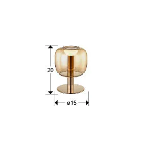 Таблетна лампа ICON в златисто и кехлибарено - Image 3