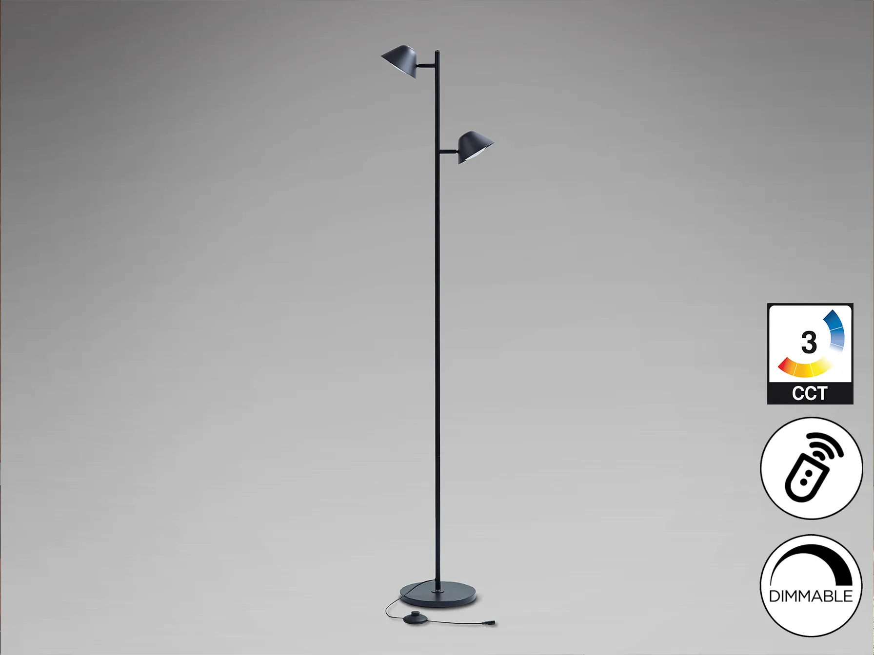 ТАРОС - Подова лампа 2Л Черна - Image 4