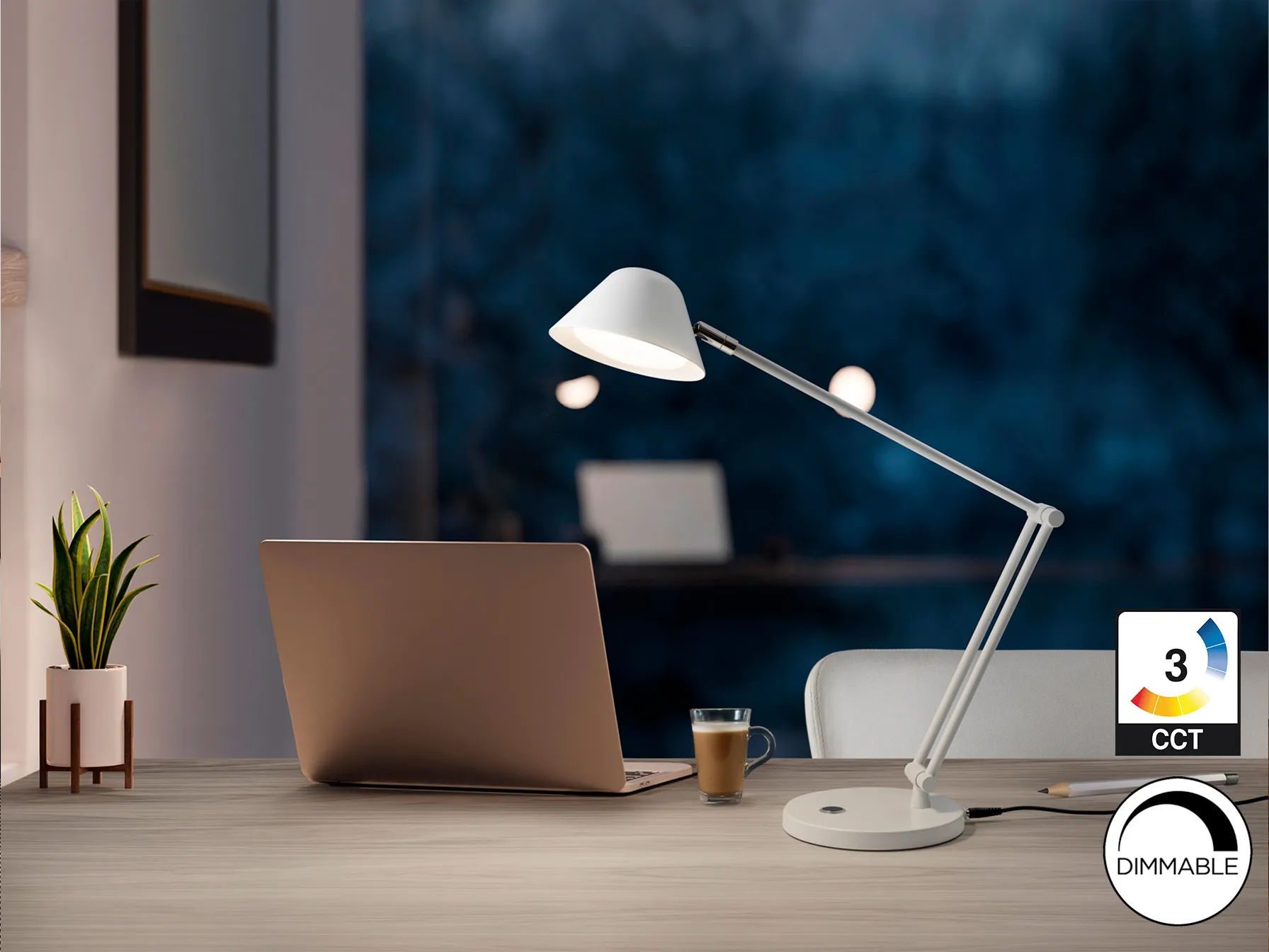 Таблица лампа TAROS 1L Бяла