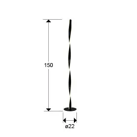 Настолна лампа TWIST в черен цвят - Image 4