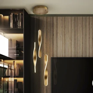 TWIST - ЛАМПА 3L ЗЛАТНА