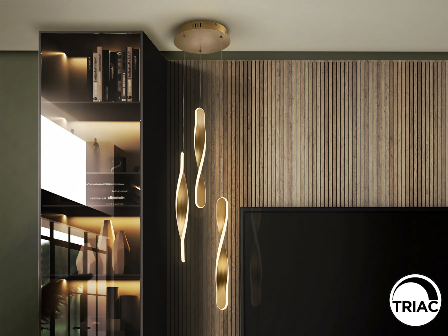 TWIST - ЛАМПА 3L ЗЛАТНА