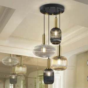 Лампа 4L ·NORMA·, Черна/Медна