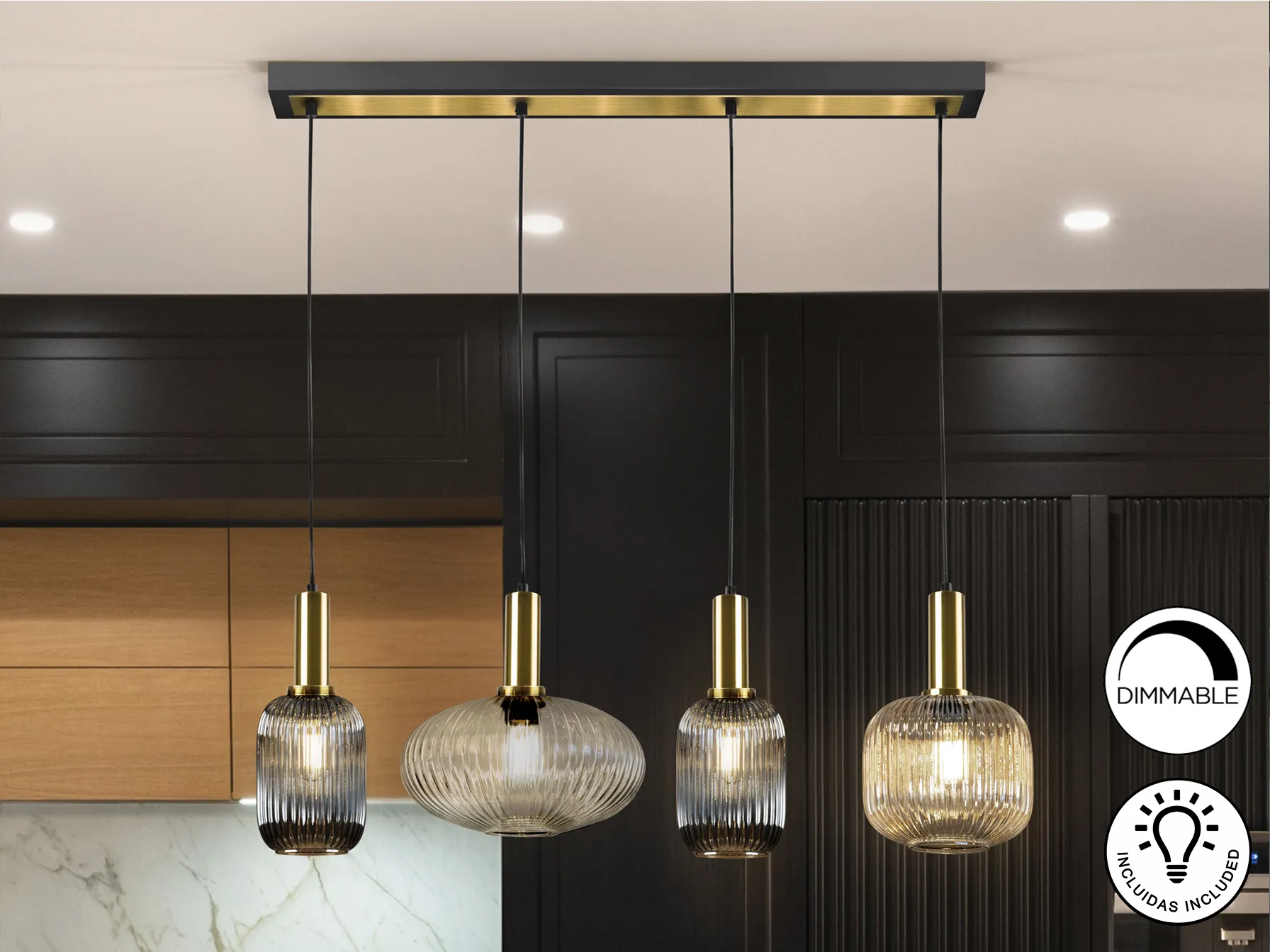 Лампа NORMA с 4 светлини в линия