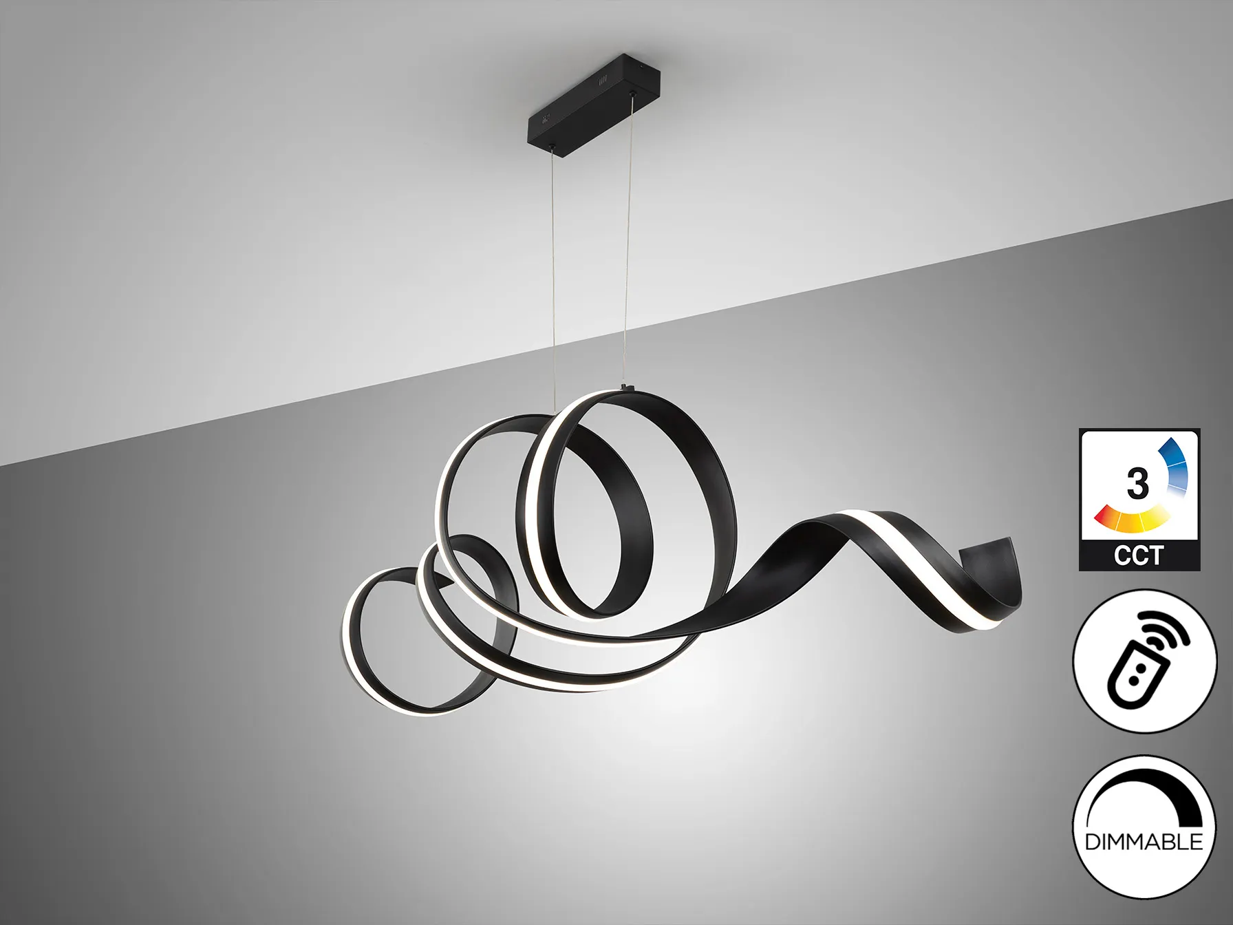 Лампа AMARA - Хоризонтална - Матов Черен - Image 3