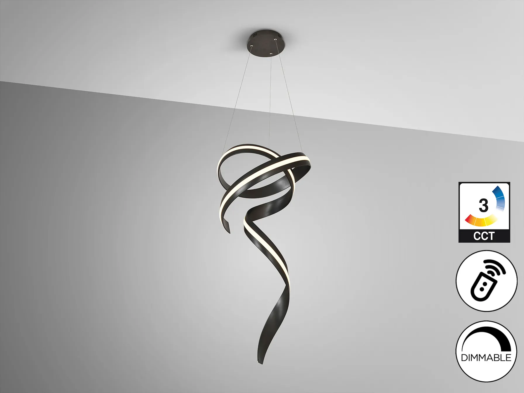 Лампа AMARA - Вертикална - Матова Черна - Image 3