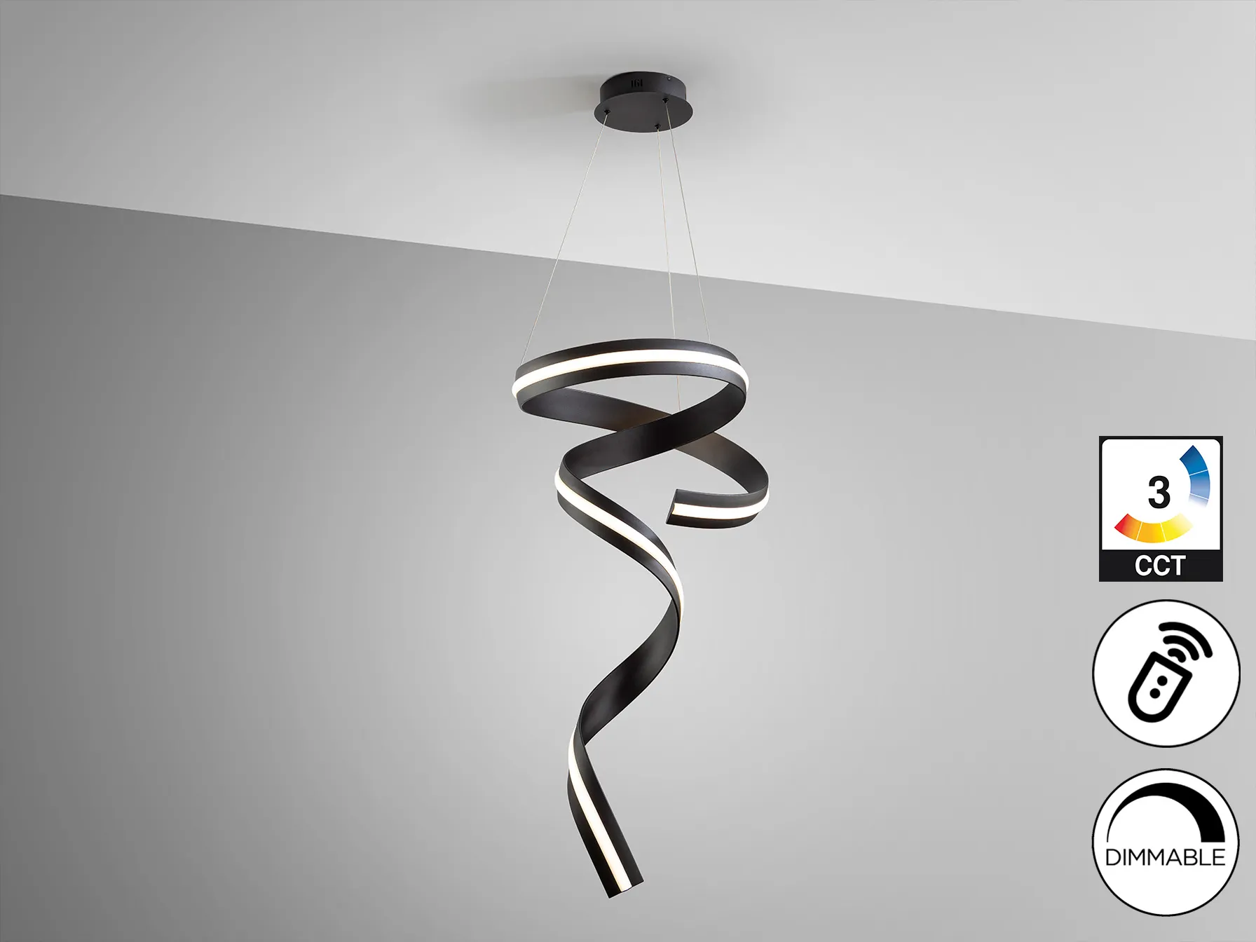 Лампа AMARA - Вертикална - Матова Черна - Image 4