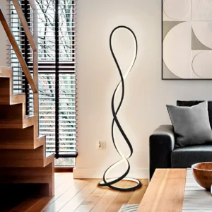 ЕВАНИЯ - FLOOR LAMP - МАТОВ ЧЕРЕН
