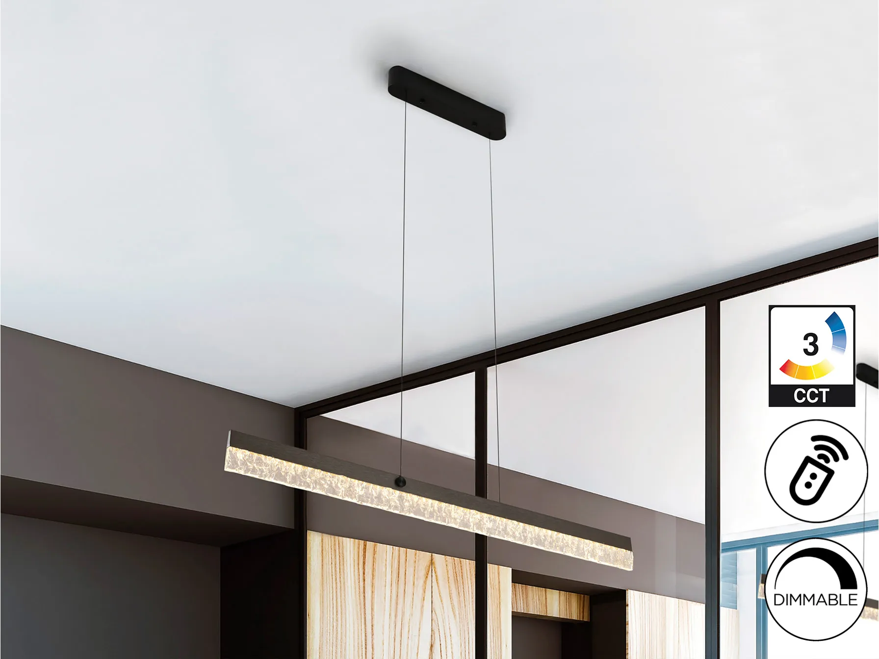 IXIAS - Лампа - Сива/Черен