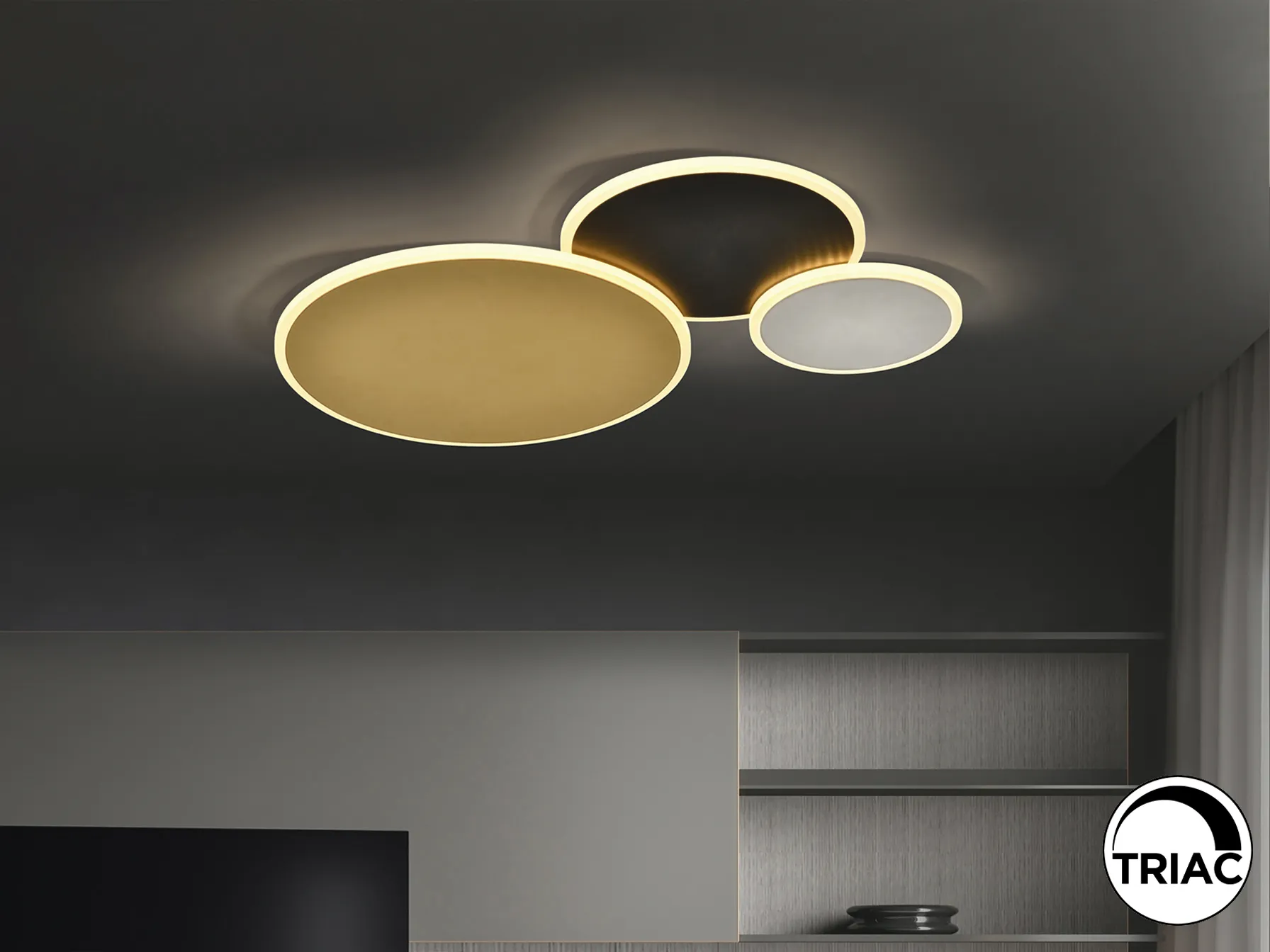 Потопна лампа UMBRA - Златна, Черна и Бяла