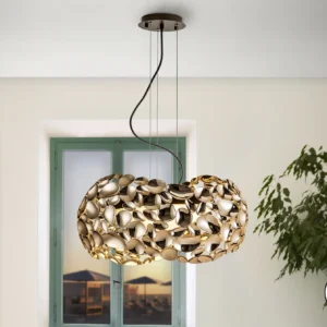 Лампа Narisa с 5 светлини в розово злато